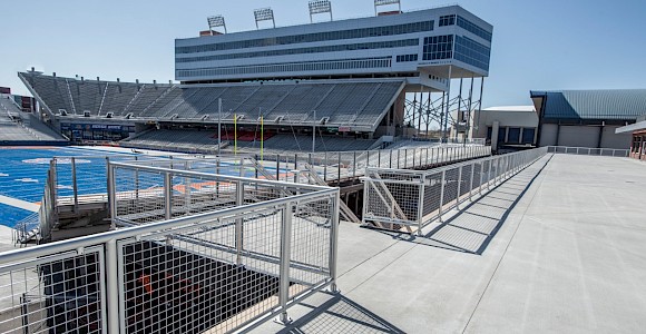 Boise State University Stadium - Interna-Rail® w/Wire Mesh Infill